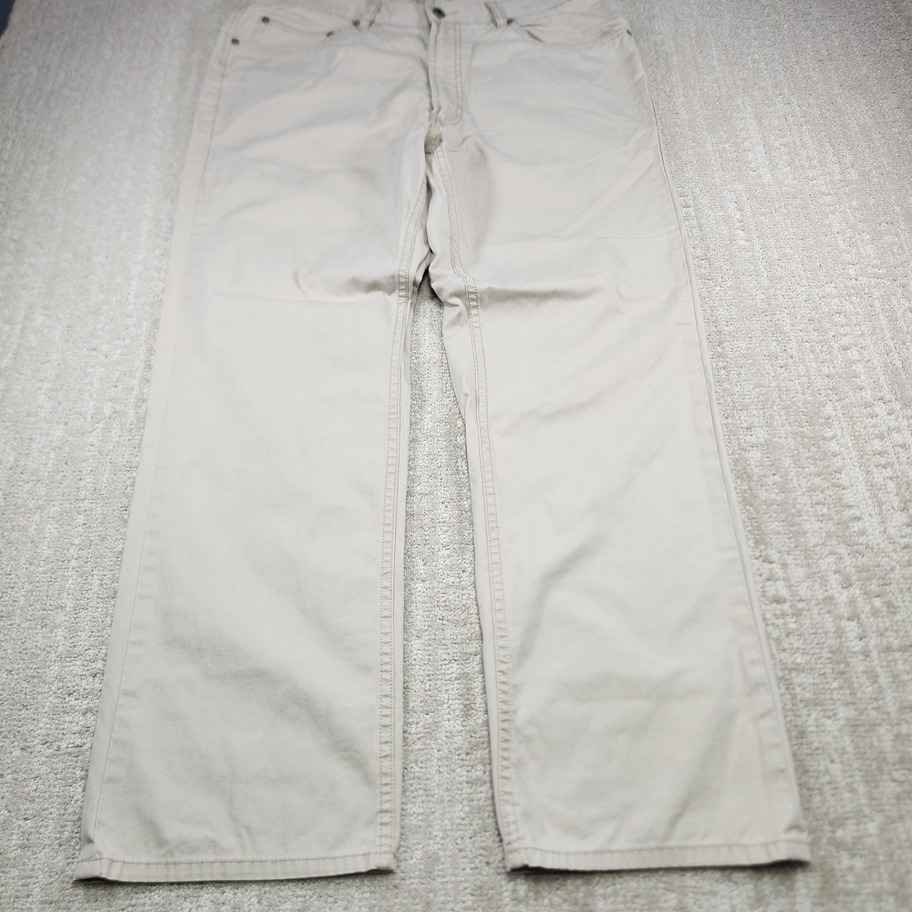 Indigo Palms Pants Men 38x32 Classic Fit Chino Tommy Bahama Beige Straight Leg
